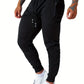 [3 Pcs Slim Fit Sweatpants] 3 Pcs Men Jogger Cotton Sweatpants Slim Fit Elastic Drawstring Zipped Pockets Sports Apparel for Gym Running Workout